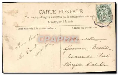 Jeune fille — portrait en studio — H. Manuel, S.I.P. n° 1263 — Rewers