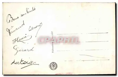 Chłopiec w mundurze marynarki — ścieżka z drewnianym ogrodzeniem — fotograf Y. NOJER n°2714 — Rewers