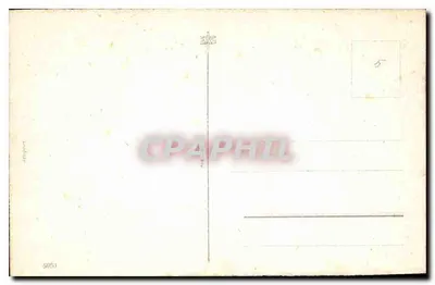 Kersenboomveld in bloei — uitzicht op dorp met kerk — nr. 58860 — Achterkant
