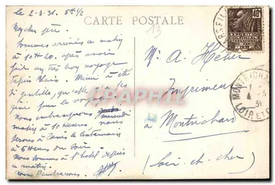Marseille — Plac Bursztynowy — CPAPHIL — Rewers