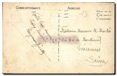 Marseille — Zamek If, część wschodnia wyspy i Molo — Wydawca nieznany, nr 15 — Rewers