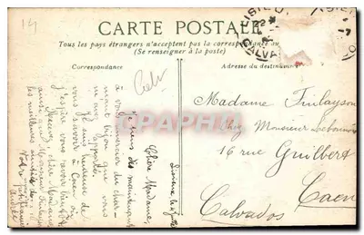 Lisieux. Stare domy. Plac Butyka — Wydawca: E. Léonard, nr 3 — Rewers