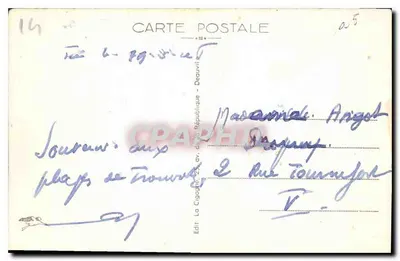 Trouville, la Reina de las Playas — La Muelle-Paseo, vista desde el Calvario — Reverso