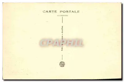 Virgem de madeira do século XV — Igreja de São Lazaro de Avallon — Editor H. Gouron, Avallon — Verso