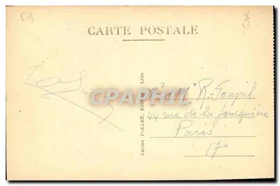 Lille — Place Philippe-le-Bon i Facultés — L.P. 22 — wydawca L. P. 22 — Rewers