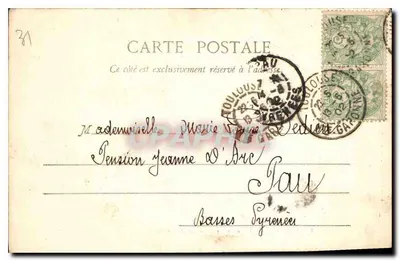 Toulouse - Torre del Liceo & Les Jacobine — B. Lalonde, Toulouse, n° 3 — Reverso