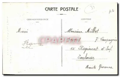 Toulouse — Hall of Illustrious — Edition Jeanne d'Arc, No. 60 — Back