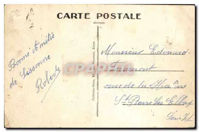 Camp Sissonne (Aisne) — Kwatera koni — wydawca Portelain-Goux — Rewers