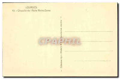 Lourdes — Cappella dell'Asilo Notre-Dame — Cliché J.-B. — Verso