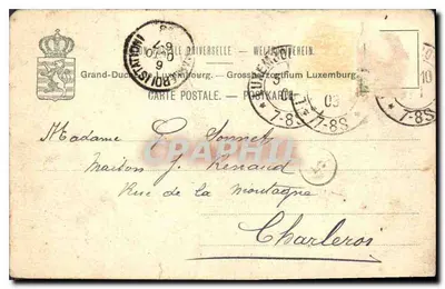 O Ponte Adolphe — Luxemburgo — Charles Barnhoft, n°296 — Verso