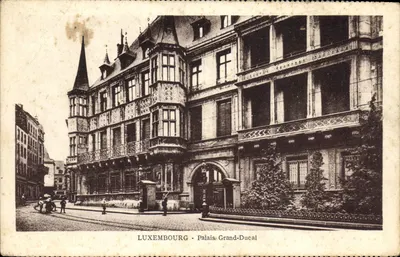 Luxemburgo - Palácio Ducal — vista arquitetônica — editor Th. Viret, Luxemburgo