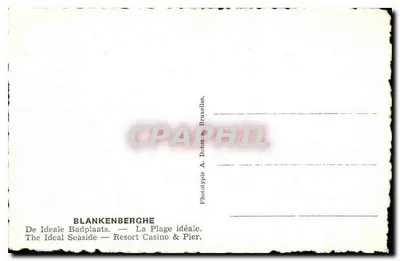 Blankenberghé — Plaża i Kursaal — Het Strand en Kursaal — wydawca HUBERK, nr 53 — Rewers