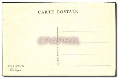 Les Vosges Pittoresques — Caminho na floresta — Coleção Braun & Cie, Dornach — Verso