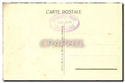 Le Linge — Francuski cmentarz na Wettsteinie — wydawca Bléstanbaut L. Gérard — Rewers