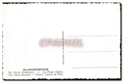 Blankenberghé — Plaża i Kurtaul — Het Strand en Kursaal — n°53 — Rewers
