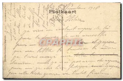Roeselare — Klein Seminarie — Stroobbe-Hoornaeft, Iseghem — Verso