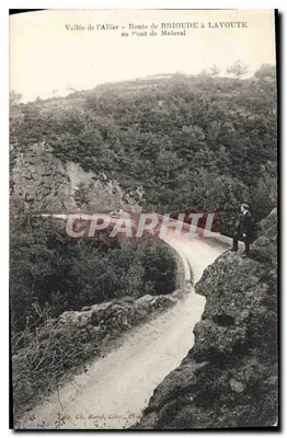 Vale do Allier - Estrada de BRIOUDE a LAVOUTE no Ponte de Maleval — Ch. Borel, Libr. - 17