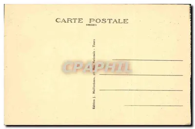 Tours (Loire) — A Ilha Simon na Loire — Edição J. Maillocheau, Tours — Verso