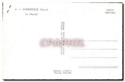 Dunkierka (Północ) — Le Mynck — Wydawca Gaby, Nantes — Rewers