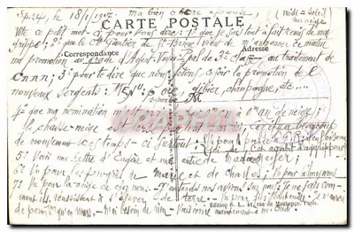 Frans soldaat — Franse infanterie — S. L. Paris, N° 1 — Achterkant