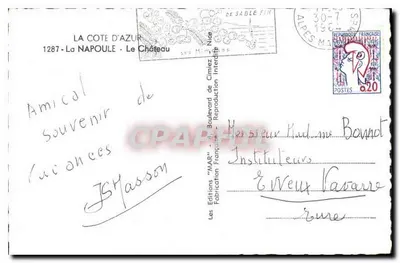 Zamek Napoule — Półwysp Azuryjski — Wydawnictwo "MAR" — Rewers
