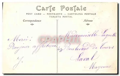 Les Tourailles (Orne) — Estátua de Nossa Senhora da Recuperação — Cliché D. — Verso