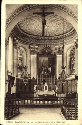 Masevaux — Interior da Igreja — Braun & Die, Mulhouse-Dornach