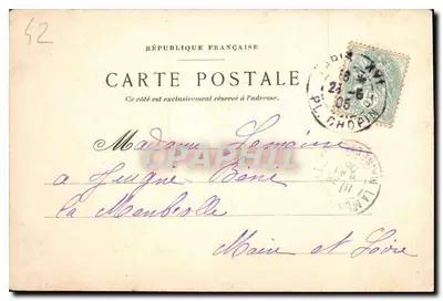 Roanne - Przebarwienie Renaison — Wydawca Ruffet, nr 015 — Rewers