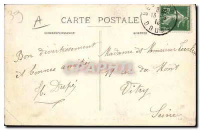 Nozeroy (Jura) — De Ain na zijn bron — Waterval en Sprong van de Mailllys — Edit. L. Gaillard-Prêtre, Besançon, n°764 — Achterkant