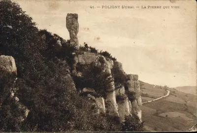 Pôligny (Jura) — A Pierre qui Vire — Union Postale Universelle n°41