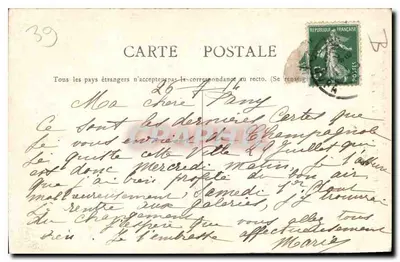 De Salto Girard — Cours du Hérisson — Edit. Bonrgeois Frères Chalen-s. — Achterkant