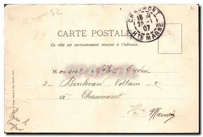 Castelo de Pierrefonds - Sala dos Cavaleiros — editor Breton, Paris, n° 850 — Verso