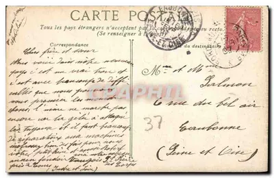 Villandry — Zamek Front Główny — Graphil, nr 1229 — Rewers