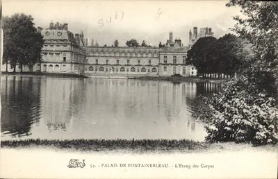 Pałac w Fontainebleau — Jezioro Karpi — n° 54