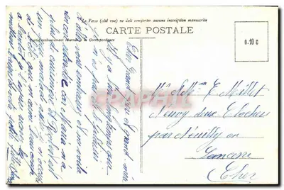Pałac w Fontainebleau — Ogrodnik Angielski — Aleja Sully — Wydawca STIRN, nr 10 — Rewers