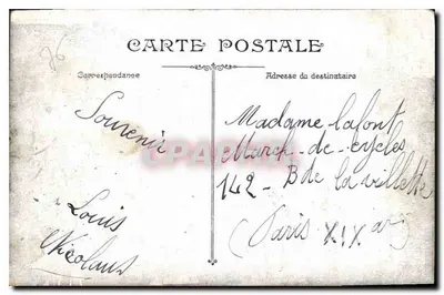 Dieppe. Kawiarnia-Restauracja Kasyna, Zamek — wydawca nieznany, nr 2184 — Rewers