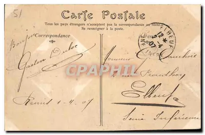 Reims — Túmulo do Abbé Miroy — ND Piet, n°130 — Verso