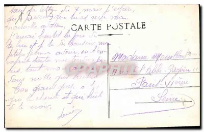 Marseille - La Cannebière — widok opery i ulicy — wydawca Ségarand, nr 116 — Rewers