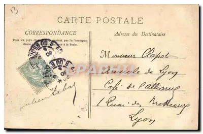 Plac Republiki — Lyon — wydawca nieznany, numer serii 198 — Rewers