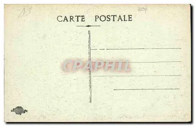 MARSEILLE La Poste — edificio de correos — número de serie 15 — Reverso