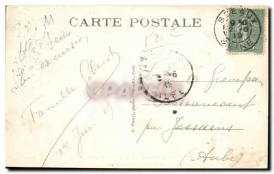 Las Verrières, Obelisk — Souvenir de notre Promenade de Robinson, le — wydawca F. Fieuzy, Paryż, n°15 — Rewers