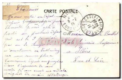 Castelnaudary — O Campanário da Igreja de São Miguel — Fototipia Tarnaise, Poirat, Albi. — Verso