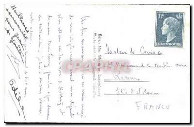 Luxemburgo — Ponte Adolphe e Caixa de Poupança — Ed. Nica Silbermann — Verso