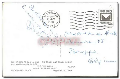 Londyn — widok panoramiczny — wydawca PLC8024 — Rewers