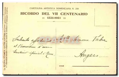 São Domenico — 1170-1221 — A. Franchi 1902, n° 208 — Verso