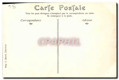 Chartres — As Flechas da Catedral — ND Phot — Verso
