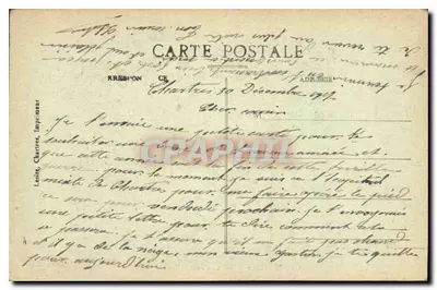 Chartres — Il Monumento di Pasteur — L. V. — Verso