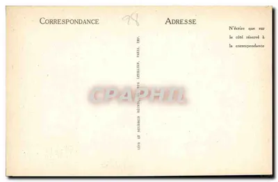 Cathedral of Chartres — Pilasters of the Royal Portal — Publisher Letzlier, no. 50 — Back