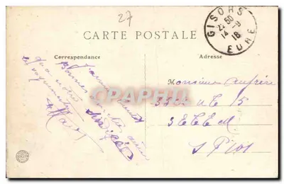 Gisors (Eure) — Brama Banneton — Widok wnętrza ogrodu — Rewers