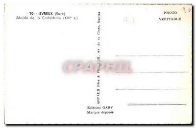 एव्रेक्स (ईयर) - कैथेड्रल के एब्सिडे (16वीं शताब्दी) - एडिशन गैबी — पीछे